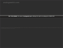 Tablet Screenshot of analogwatch.com